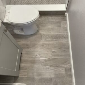 Natural Wood Look for Bathroom Floor